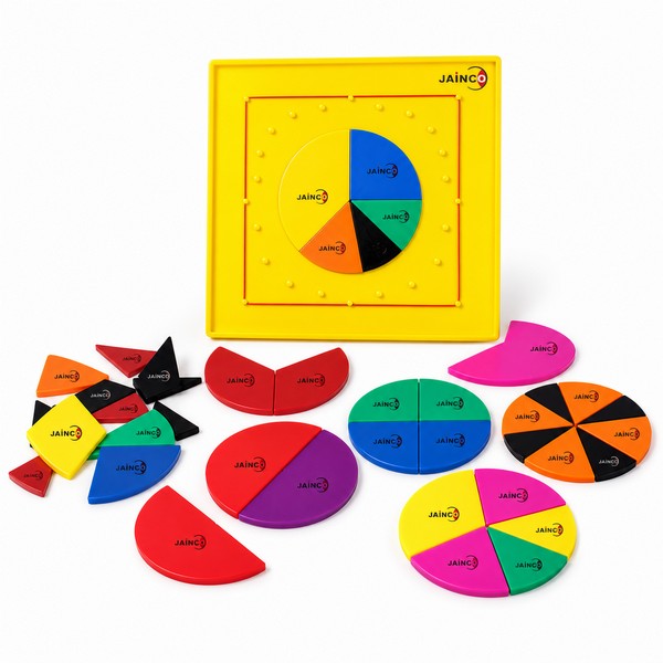 Flip N Fraction Geoboard with Cirlcle Cuts